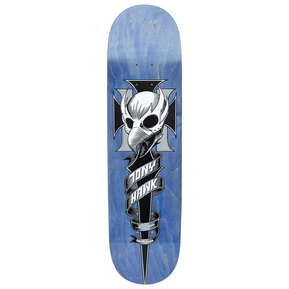 Birdhouse Crest Blue Hawk Skateboard Deck 8.25 in