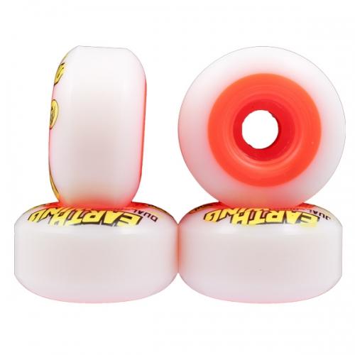 Earthwing Wheels Street Dual Duro 58mm 101a White Orange 4 Pack