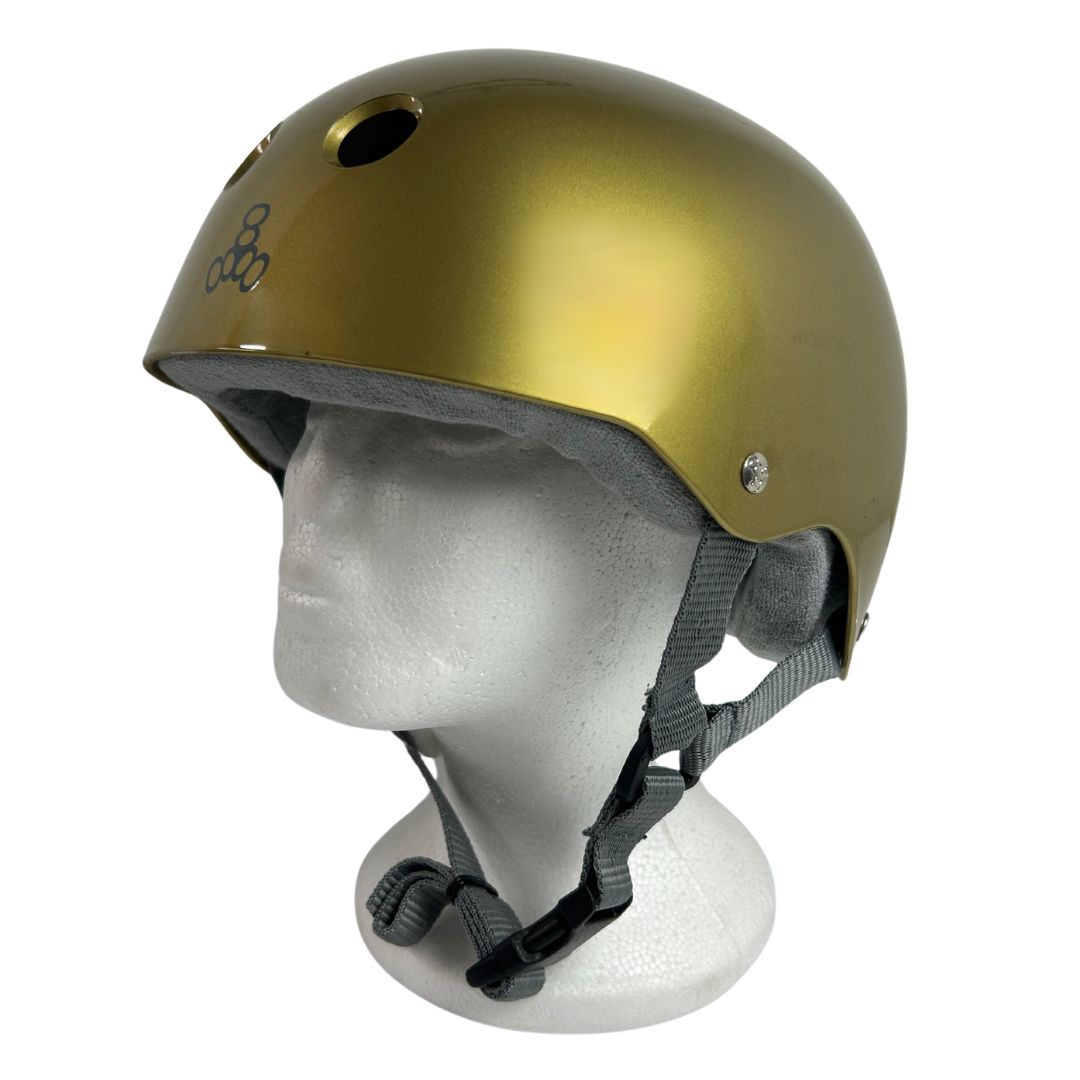 Triple 8 Skate Helmet SS Gold Metallic