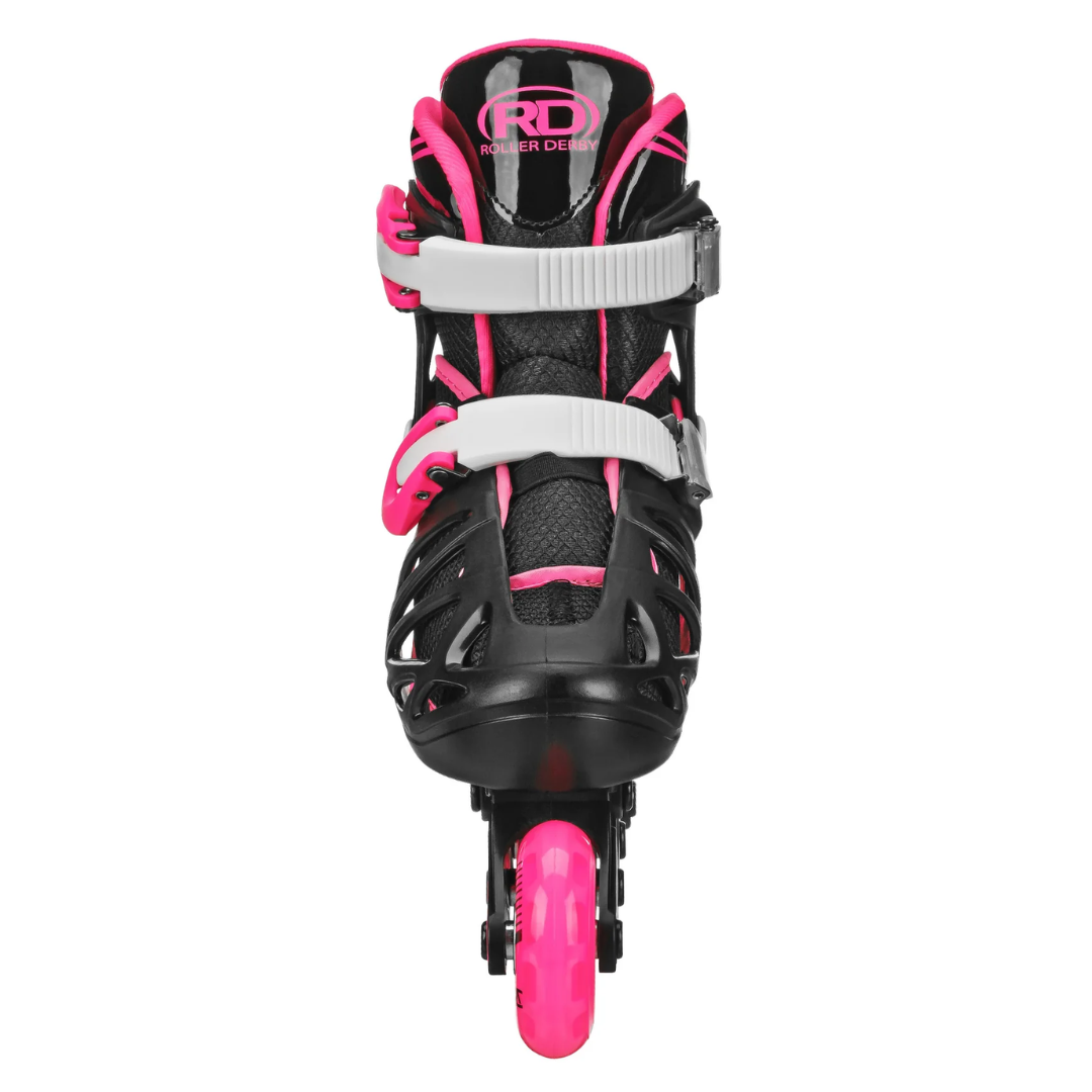 RDS Tracer Black/Pink Adjustable Inline Skates