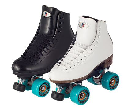 Riedell 120 Celebrity Roller Skates White w Outdoor Wheels