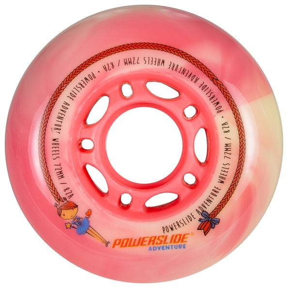 Powerslide Princess Girls 64mm 80a 4 Pack