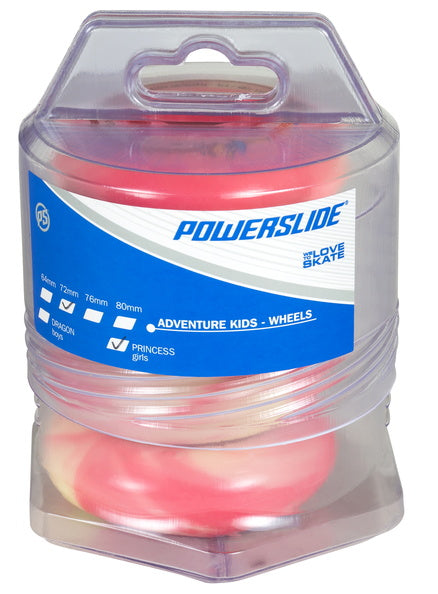 Powerslide Princess Girls 64mm 80a 4 Pack