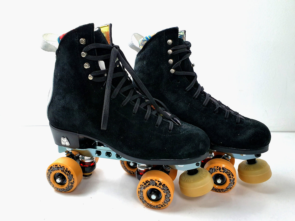 Moxi Jack Roller Skates Black w/ Reactor Pro Plate