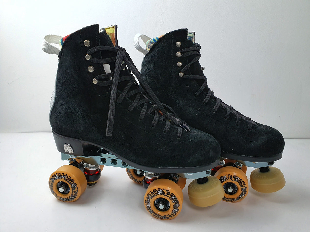 Moxi Jack Roller Skates Black w/ Reactor Pro Plate