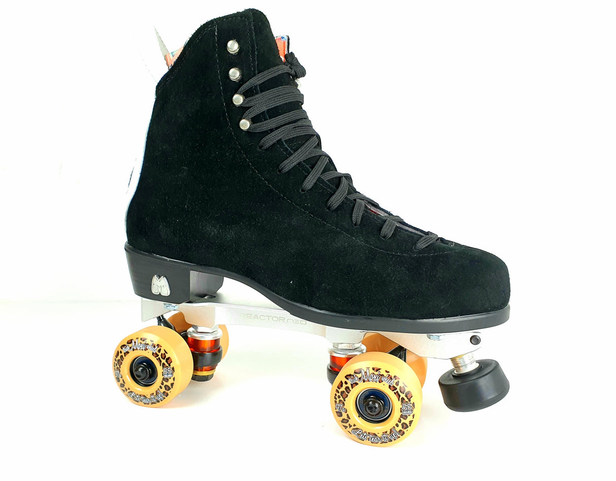 Moxi Jack Roller Skates Black w/ Neo Reactor Plate