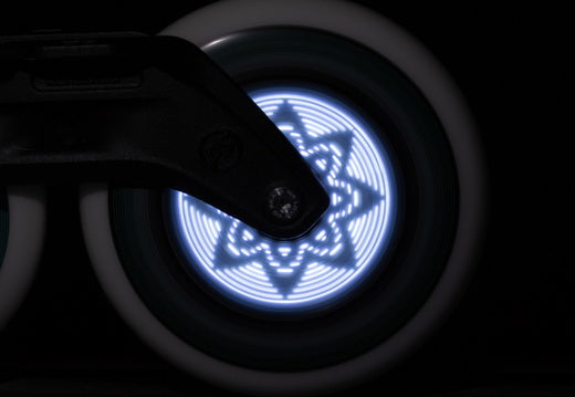 Powerslide Graphix LED White 125 Wheels EACH