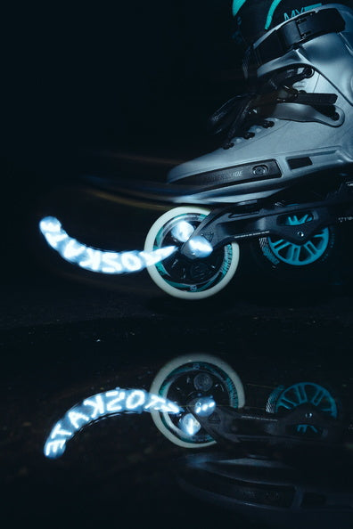 Powerslide Graphix LED White 125 Wheels EACH