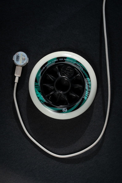 Powerslide Graphix LED White 125 Wheels EACH