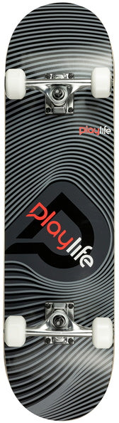 PlayLife Illusion Grey Skateboard Complete
