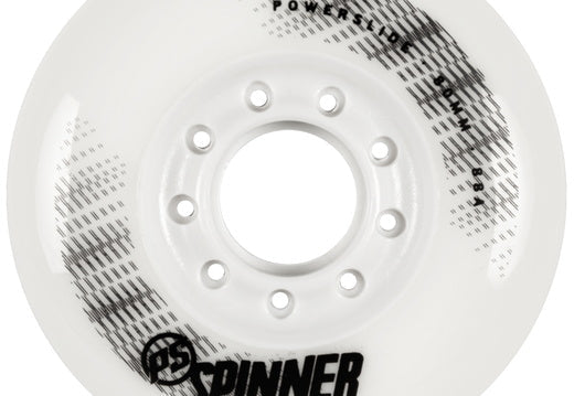 Powerslide Spinner Wheels 80mm 88a White Hub 4 Pack