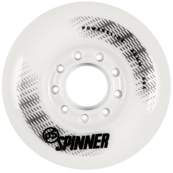 Powerslide Spinner Wheels 80mm 88a White Hub 4 Pack
