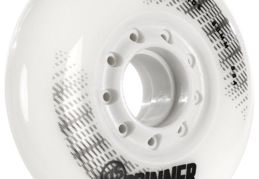 Powerslide Spinner Wheels 80mm 88a White Hub 4 Pack