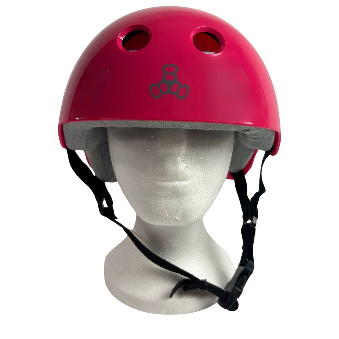 Triple 8 Skate Helmet SS Pink Gloss with Grey Liner