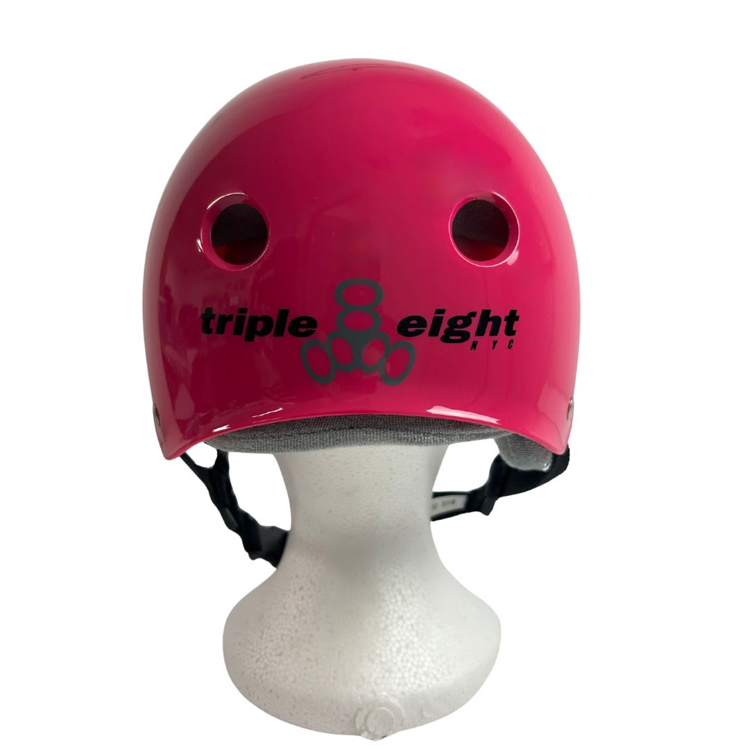 Triple 8 Skate Helmet SS Pink Gloss with Grey Liner