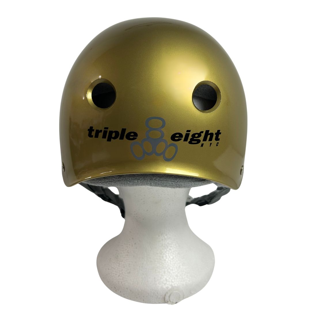 Triple 8 Skate Helmet SS Gold Metallic
