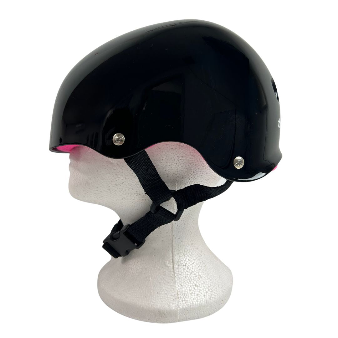Triple 8 Skate Helmet SS Black w Pink Liner