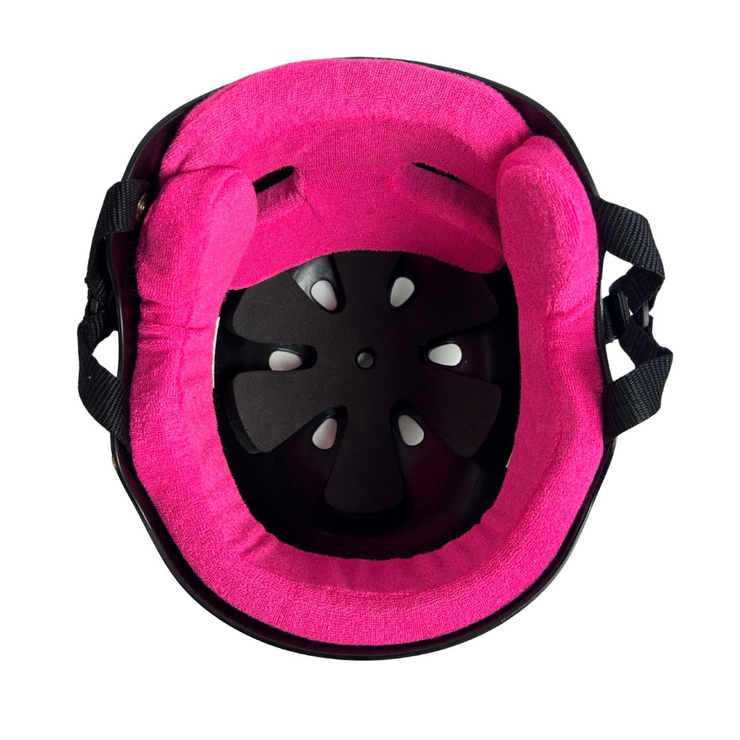 Triple 8 Skate Helmet SS Black w Pink Liner