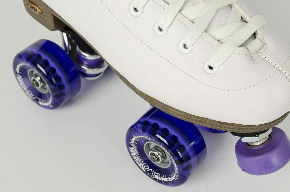 Suregrip Fame Outdoor Roller Skates White with Outdoor Wheels