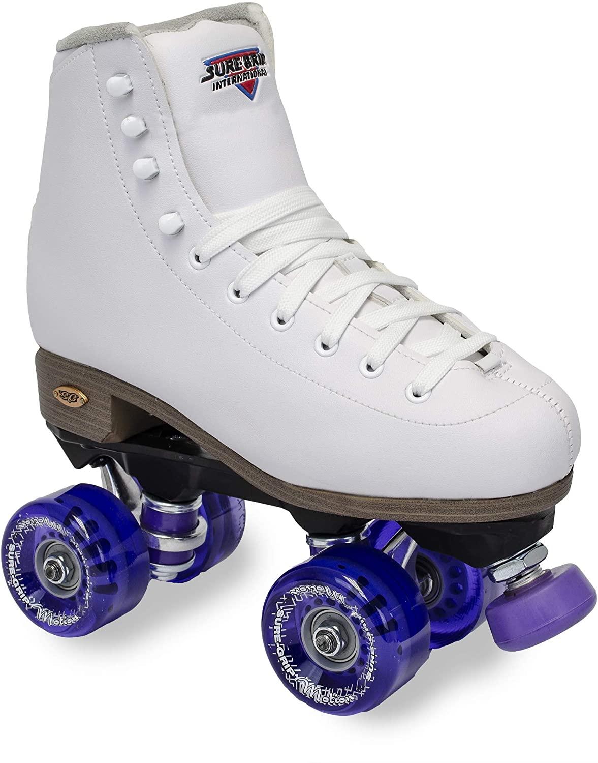Suregrip Fame Outdoor Roller Skates White with Outdoor Wheels