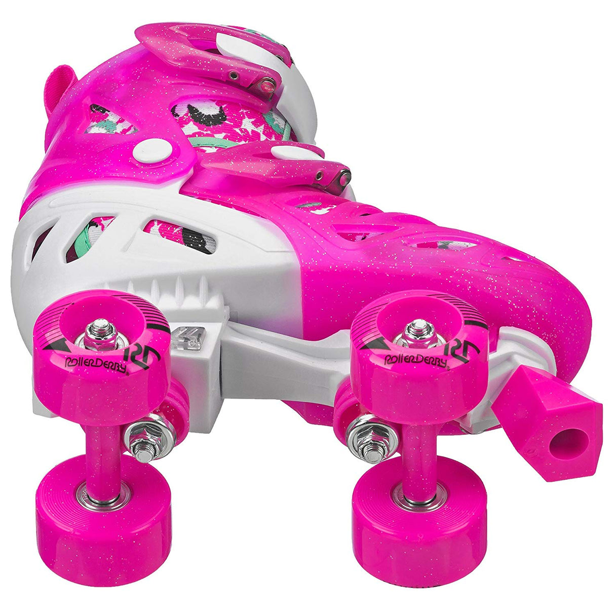 RDS Trac Star Skate Pink Green Adjustable Roller Skates