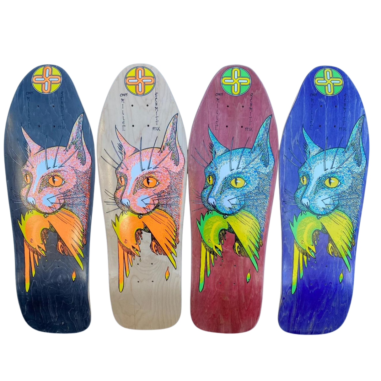 Schmitt Stix Chris Miller III "Bird in Mouth Deck" - 10" x 31.875"