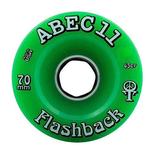 ABEC 11 Wheels 70's Flashback 70mm 78a Green 4 Pack