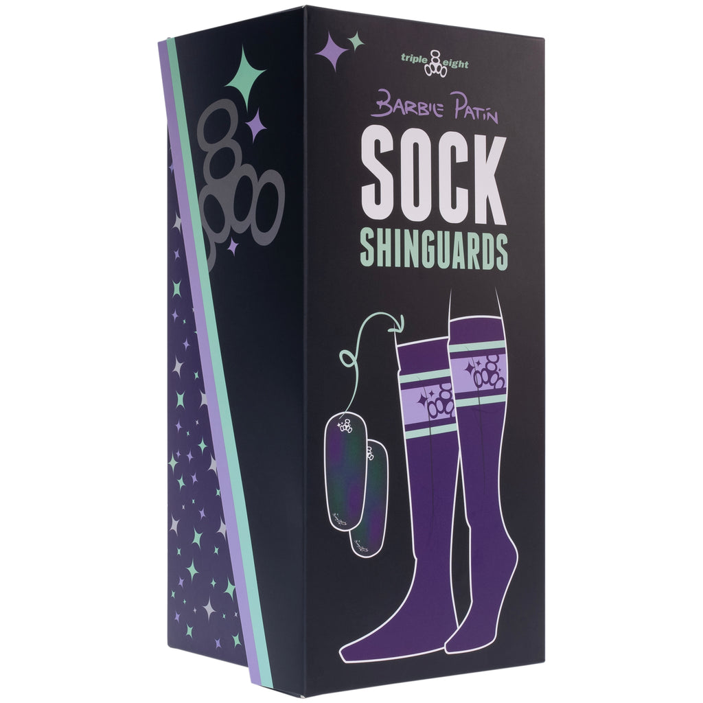 Triple 8 Sock Shin Guards Barbie Patin Signature Edition Black Stripe