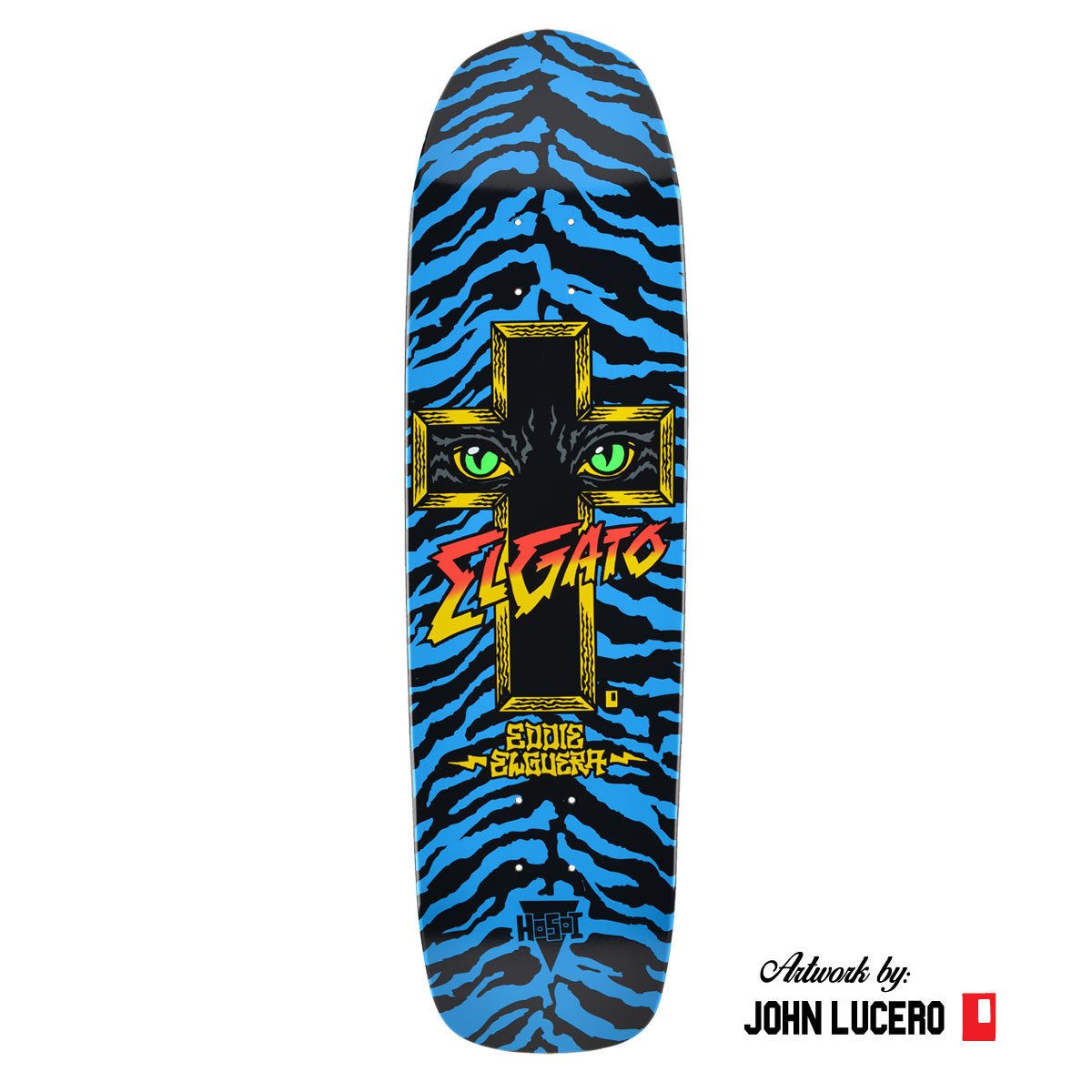 Hosoi Skateboards Cat Eyes Deck– 8.75"x32.75"- Blue Dip