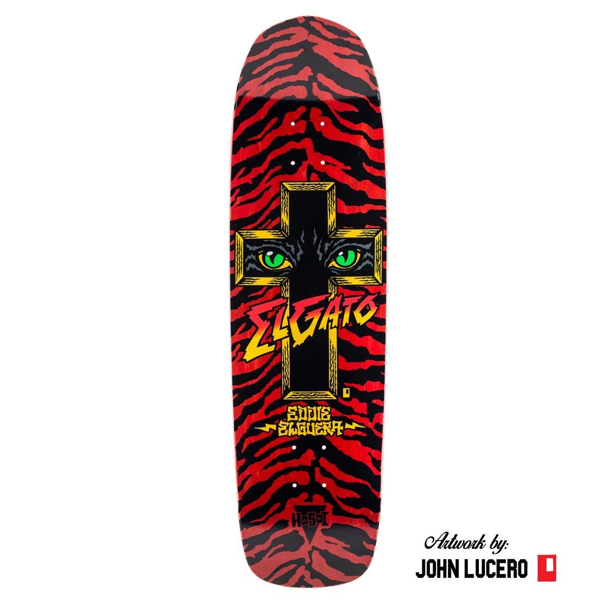 Hosoi Skateboards Cat Eyes Deck– 8.75"x32.75"- Red