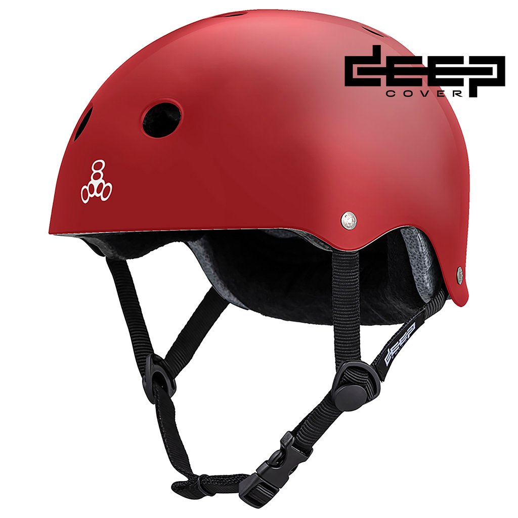 Triple 8 Deep Cover Helmet Red Glossy