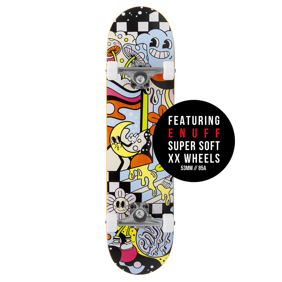 Enuff Meltworld Skateboard 7.75" Complete