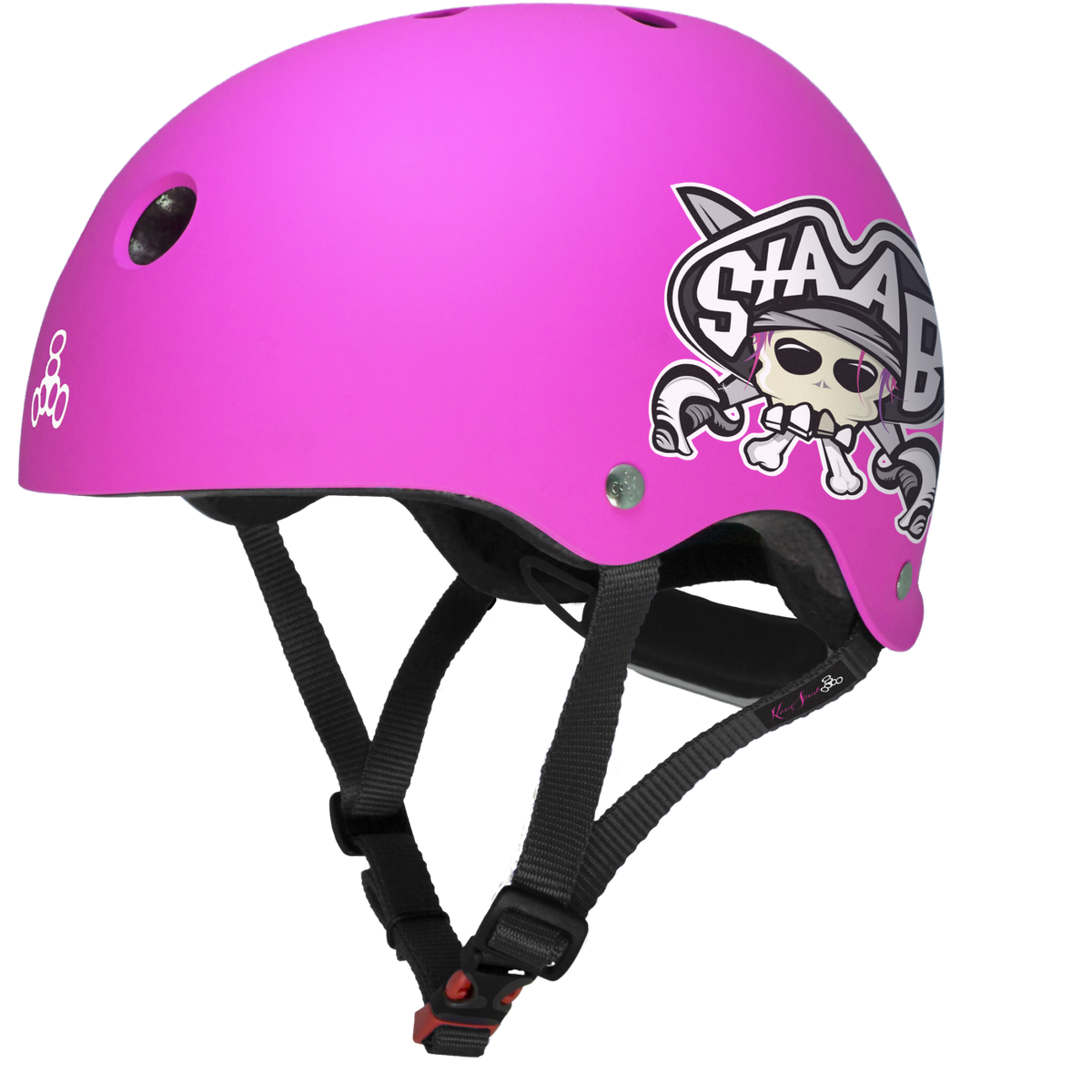 Casque Triple 8 Lil 8 – Noir Caoutchouc, Pour Enfant (Youth)