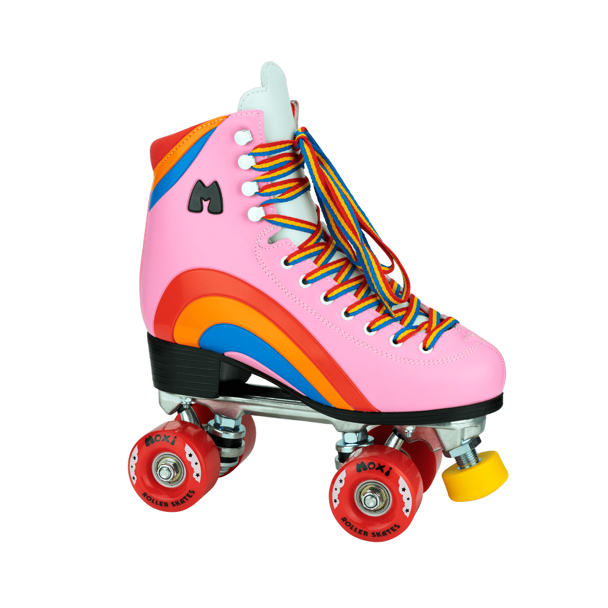 Moxi Rainbow Rider Pink Heart Roller Skates