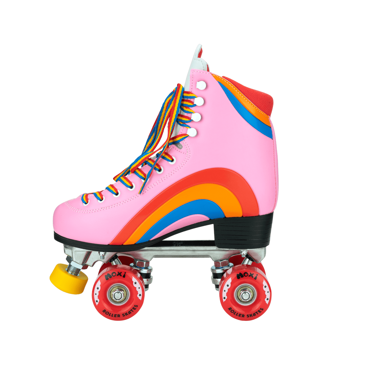 Moxi Rainbow Rider Pink Heart Roller Skates