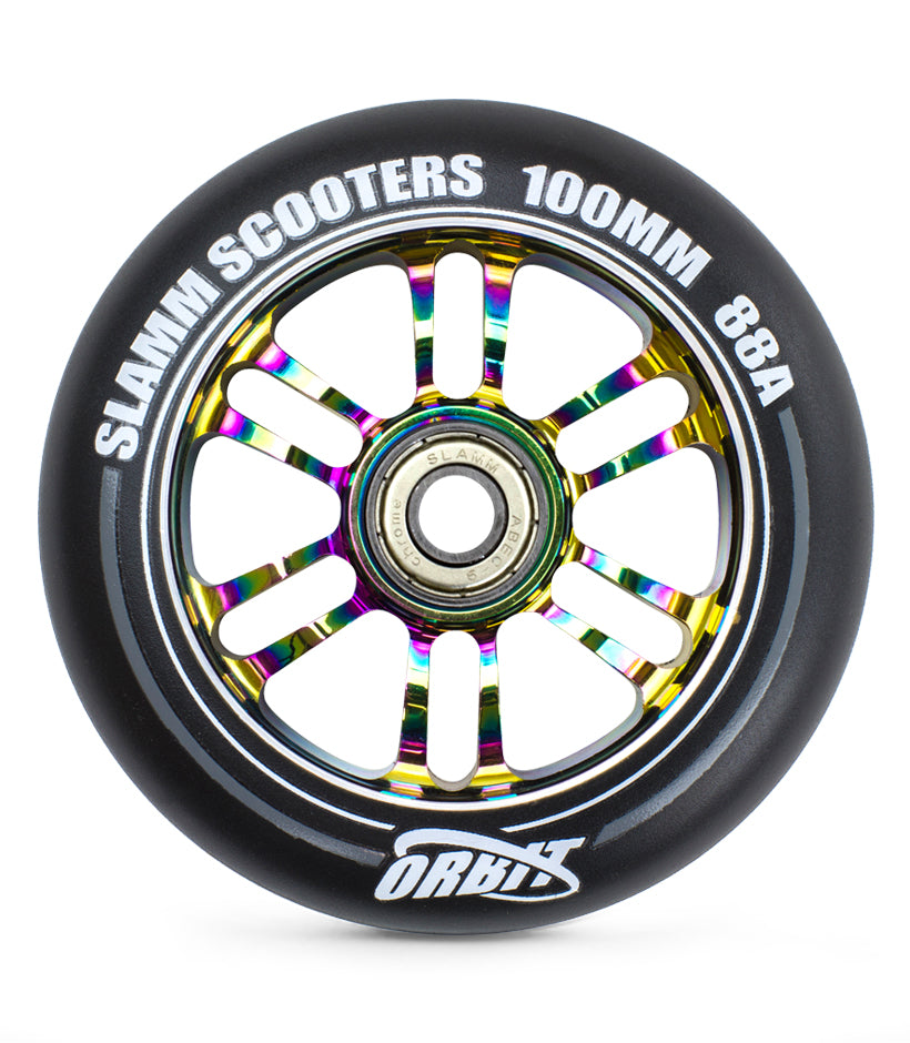 Slamm Scooters Orbit Wheels 100mm Neo Chrome