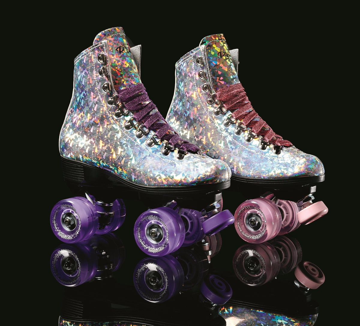 Suregrip Prism Roller Skates Pink Confetti