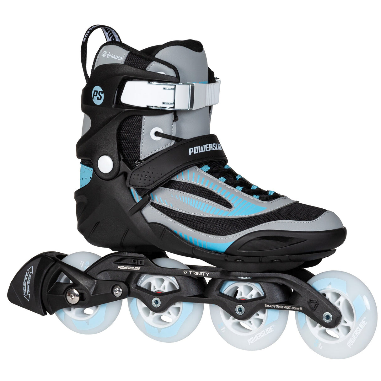 Powerslide Phuzion Radon Slate Grey 84 Inline Skates