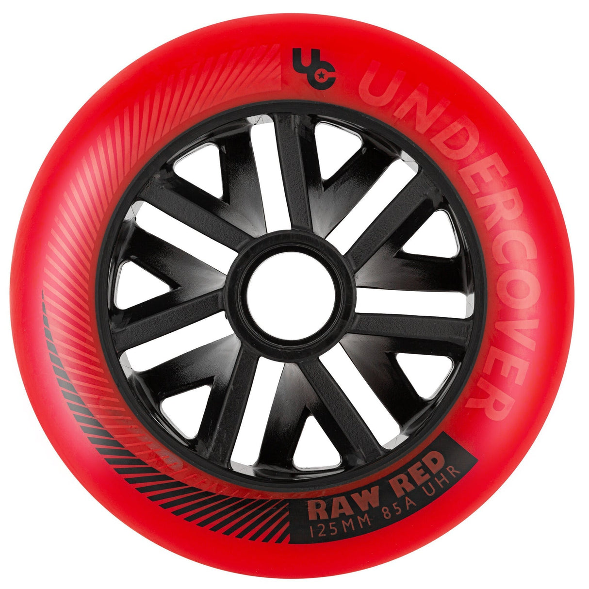 Undercover Raw Wheels 125mm 85a Red 6Pack