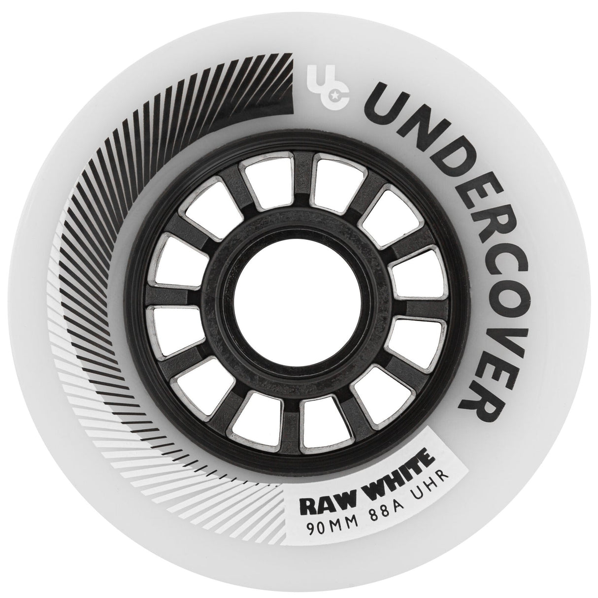 UC Raw Inline Wheels 80mm 85a White 4 Pack