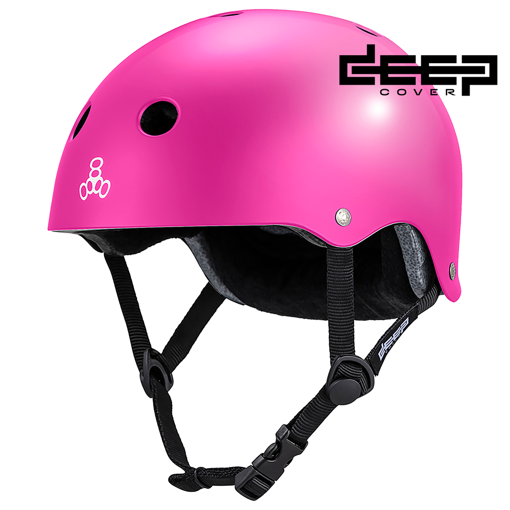 Triple 8 Deep Cover Helmet Pink Glossy