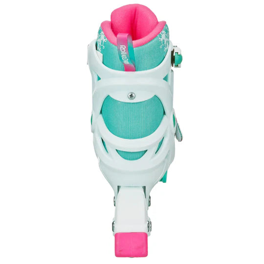 RDS Ion 7.2 White/Pink/Mint Adjustable Inline Skates
