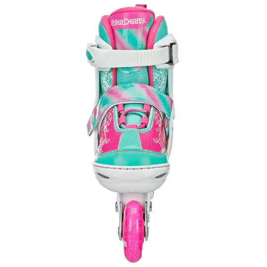 RDS Ion 7.2 White/Pink/Mint Adjustable Inline Skates