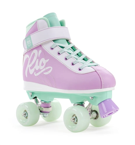 Rio Roller Milkshake Mint Berry Roller Skates (Purple/Grn)
