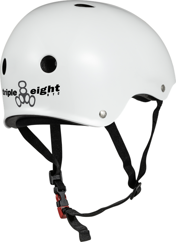 Triple 8 THE Certified Helmet SS White Glossy