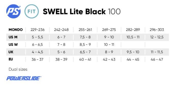 Powerslide Swell 100mm Lite Black I Inline Skates