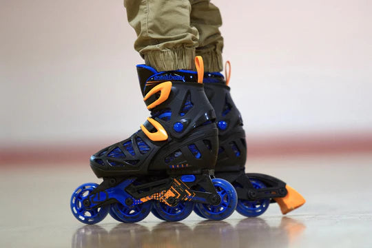 RDS Tracer Black/Orange Boys Adjustable Inline Skates