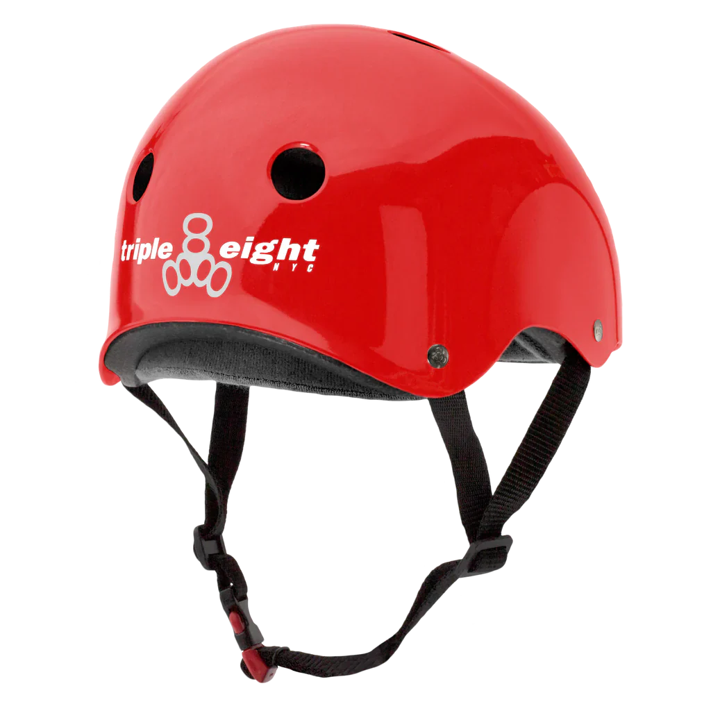 Triple 8 THE Certified Helmet SS Red Gloss