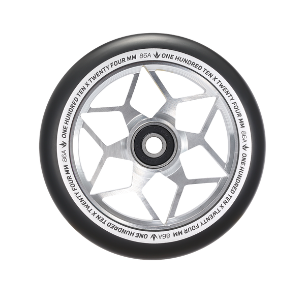Envy 110mm Diamond Wheel - Silver | Pair