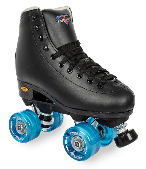 Suregrip Fame Outdoor Roller Skates Black with Outdoor Wheels